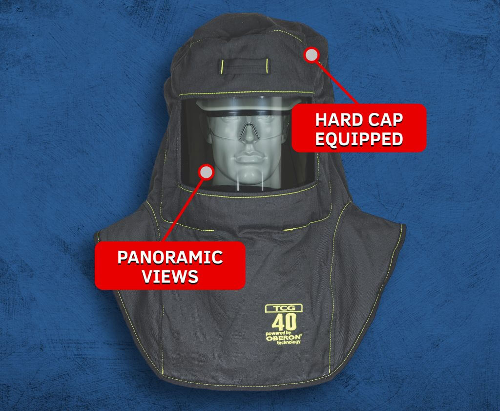 40 Cal TCG™ Deluxe Arc Flash Suit Kit (Hood, Coat with Escape Strap and Bib-Overall with 26″ Leg Zippers)